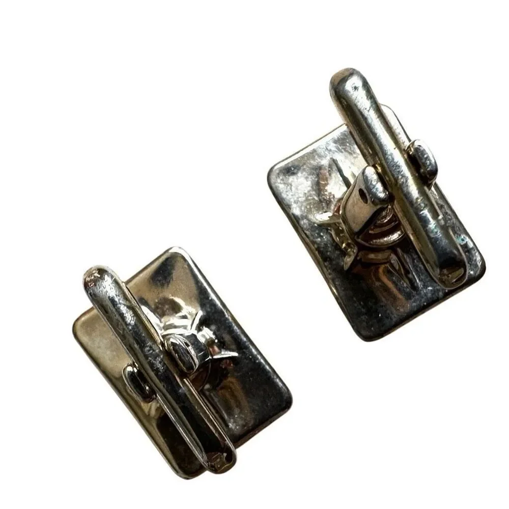 Vintage 1950s Hickok Fly Fishing Cufflinks – Red Feather in Lucite